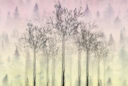 INTO THE MOOD STAMPA DIG TNT ALBERI FONDO GIALLO AL MQ SMOOTH