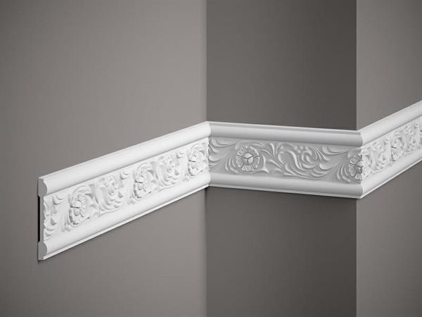 *CORNICE POLIURETANO DISEGNATA 1,3X7,8X2,44 CM Cf.25 pz