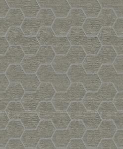 NOUVEL PARATO SU TNT GEOMETRICO 3D GRIGIO ARGENTO 10x0,53mt
