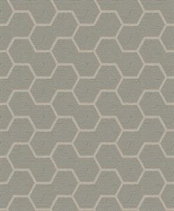 NOUVEL PARATO SU TNT GEOMETRICO 3D GRIGIO BEIGE ORO 10x0,53mt