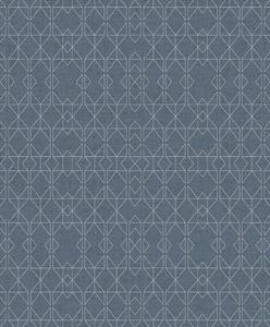 NOUVEL PARATO SU TNT GEOMETRICO BLU ARGENTO 10x0,53mt