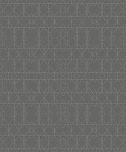 NOUVEL PARATO SU TNT GEOMETRICO GRIGIO SCURO ARGENTO 10x0,53mt