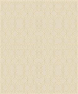 NOUVEL PARATO SU TNT GEOMETRICO BEIGE ORO 10x0,53mt