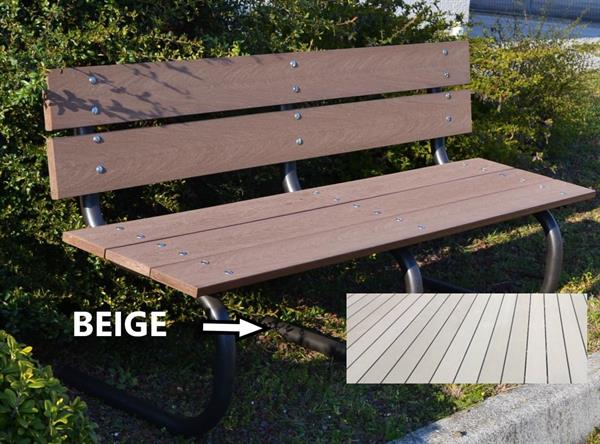 PANCHINA PER L'ESTERNO BEIGE STRUT.FERRO ZINCATO VERNIC.NERO