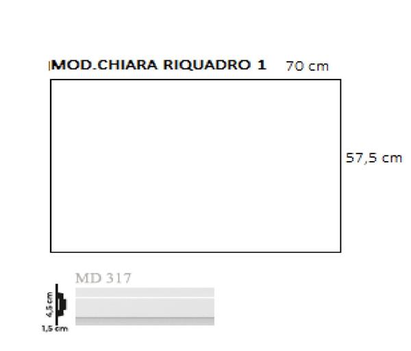 RIQUADRO BOISERIE CREATIVE CHIARA