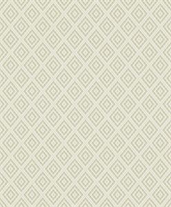 SANTIAGO PARATO SU TNT  GEOMETRICO ROMBI BEIGE SILVER 10x0,53mt