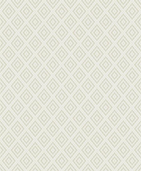 SANTIAGO PARATO SU TNT  GEOMETRICO ROMBI BEIGE BIANCO 10x0,53mt