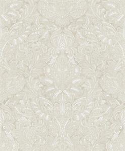 SANTIAGO PARATO SU TNT  DAMASCO DESIGN BEIGE GRIGIO BIANCO 10x0,