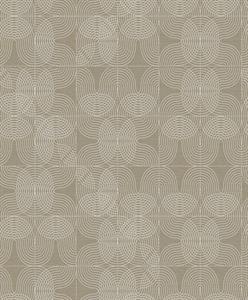 SANTIAGO PARATO SU TNT  DESIGN GEOMETRICO GRIGIO BIANCO 10x0,53m
