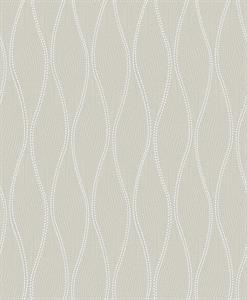 SANTIAGO PARATO SU TNT  DESIGN ONDE GRIGIO CHIARO BIANCO 10x0,53