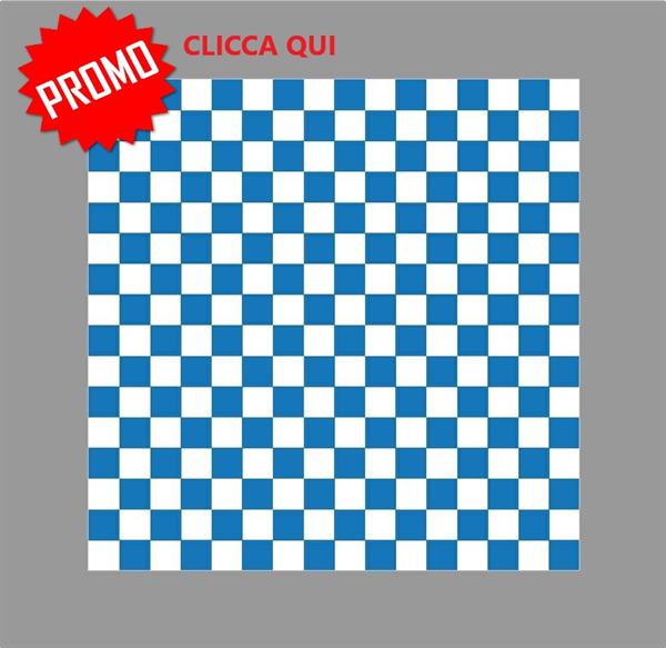 MATTONELLA ADESIVA 20x20cm LINEA SCACCO TIPO 3 blu royal