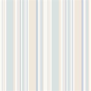 SIMPLY STRIPES 3 PARATO RIGHE BLU E BEIGE 10x0,53 mt