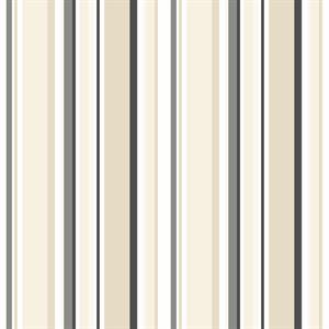 SIMPLY STRIPES 3 PARATO RIGHE BEIGE E NERO 10x0,53 mt