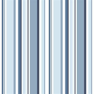 SIMPLY STRIPES 3 PARATO RIGHE BLU E AZZURRO 10x0,53 mt