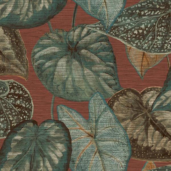 PARATO TAHITI VINILICO S.TNT FOLIAGE RED 0,53X10,05MT