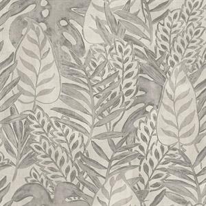 PARATO TAHITI VINILICO S.TNT FOLIAGE TAUPE 0,53X10,05MT