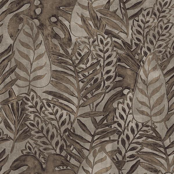 PARATO TAHITI VINILICO S.TNT FOLIAGE BROWN 0,53X10,05MT