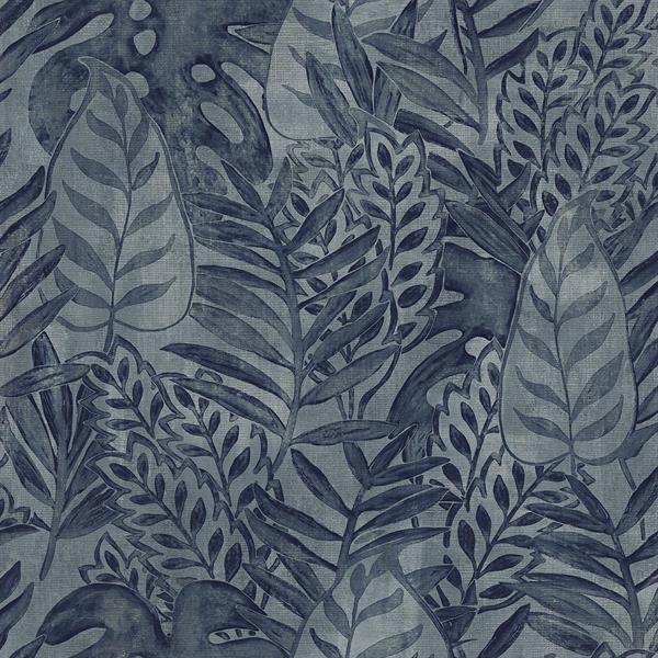PARATO TAHITI VINILICO S.TNT FOLIAGE BLUE 0,53X10,05MT
