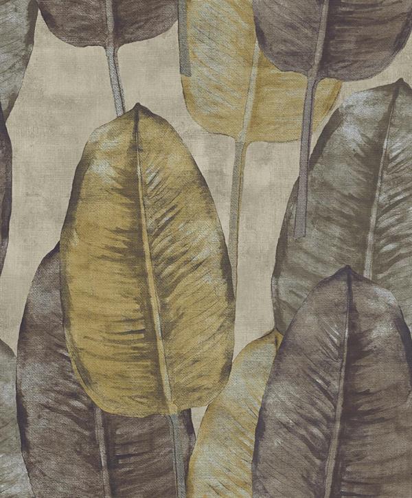 PARATO TAHITI VINILICO S.TNT FOLIAGE YELLOW 0,53X10,05MT