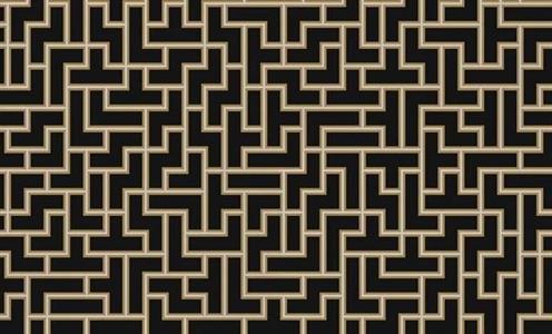 THOM PARATO VINILICO    GEOM.BLACK/GOLD 10,5X0,53MT