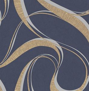 WALTER PARATO TNT DISEGNE FANTASIE BLU BEIGE 10x0,53mt