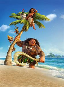 FOTOMURALE INTO ADVENTURE MOANA AND MAUI MIS.184X248CM