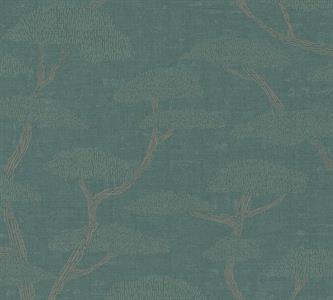 PARATO NARA PVC/TNT.    ALBERI GREEN .0,53X10,05MT