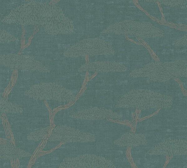 PARATO NARA PVC/TNT.    ALBERI GREEN .0,53X10,05MT