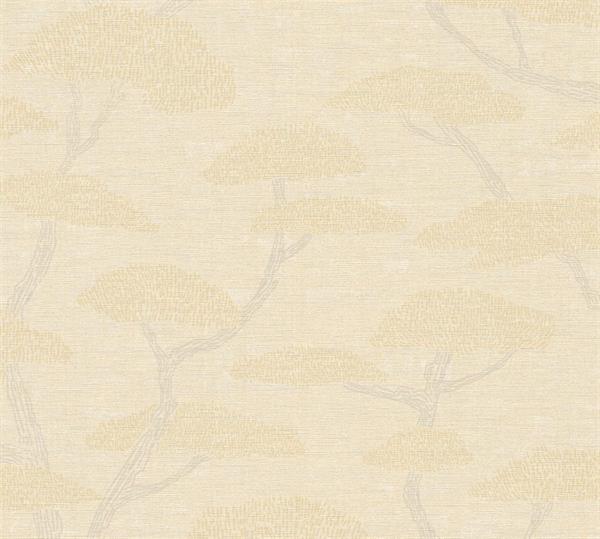 PARATO NARA PVC/TNT.    ALBERI SABBIA 0,53X10,05MT