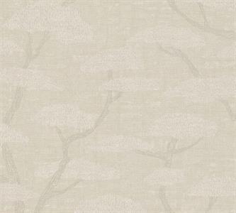 PARATO NARA PVC/TNT.    ALBERI BEIGE .0,53X10,05MT