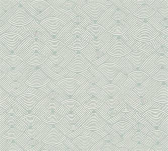 PARATO NARA PVC/TNT.    GEOM.VERDE ACQ.0,53X10,05MT