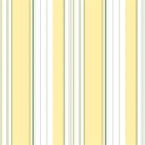 PARATO JUST KITCHEN PVC/TNT RIGHE YELL-W-GREEN 0,53X10MT
