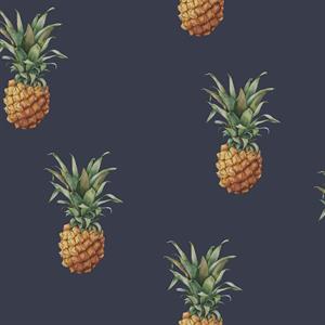 PARATO JUST KITCHEN PVC/TNT ANANAS-BLUE 0,53X10MT