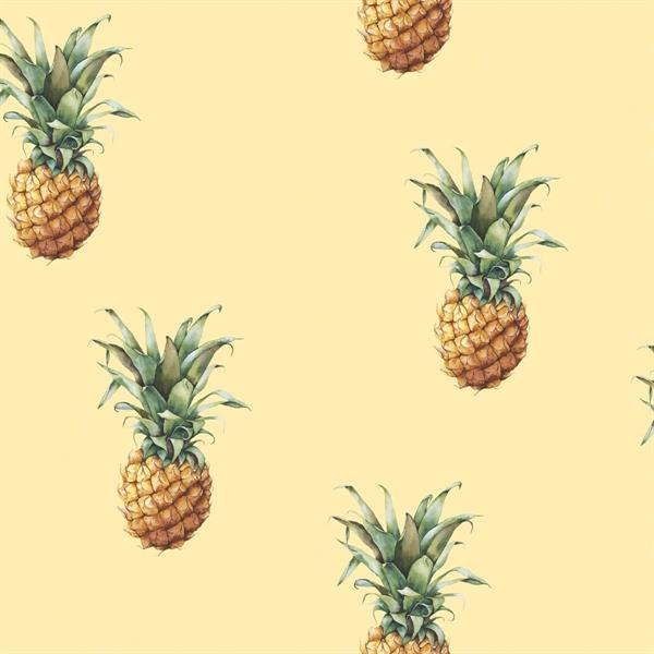 PARATO JUST KITCHEN PVC/TNT ANANAS-YELLOW 0,53X10MT