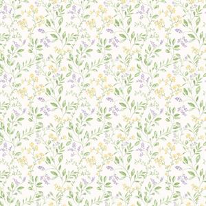 PARATO JUST KITCHEN PVC/TNT FLOWERS VIOLET/YELL.0,53X10MT