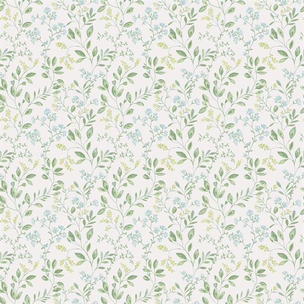 PARATO JUST KITCHEN PVC/TNT FOLIAGE/FLOW.GREEN 0,53X10MT