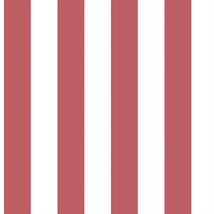 PARATO JUST KITCHEN PVC/TNT RIGHE WHITE/RED 0,53X10MT