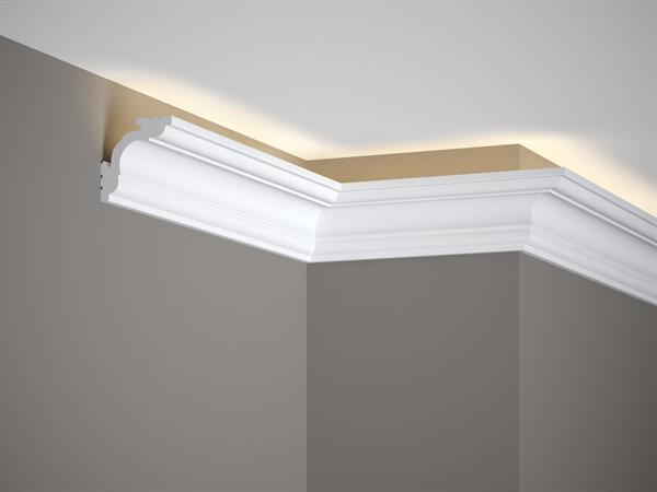 Cornice Polyforce - Resistent White 200x5,7x5,7cm CF.18 PZ