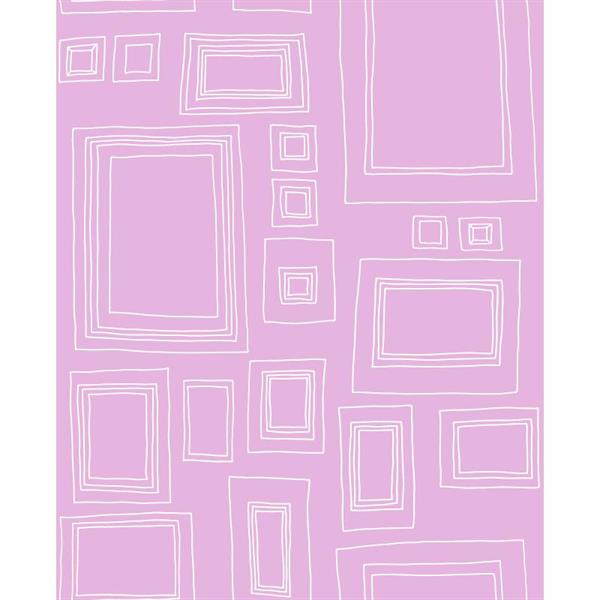 KIDS@HOME PARATO CARTA-BAMBINI-DR-CORNICI ROSA-10,05m-h.53cm