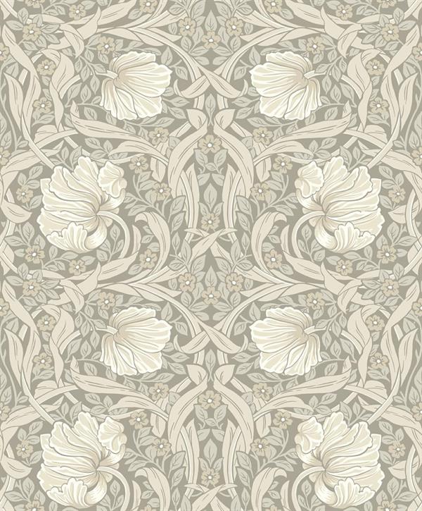 PARATO BRITISH2 IN PVC  FLOWERS BEIGE 0,52X10,05 MT