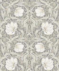 PARATO BRITISH2 IN PVC  FLOWERS ICE 0,52X10,05 MT