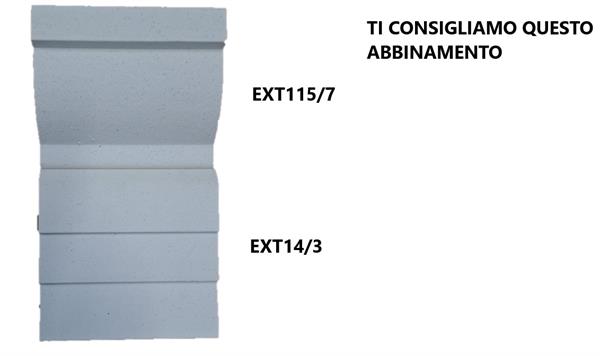CORNICE EPS per ESTERNO MARCAPIANO  mis. 11,5x7x200 cm cf.6 pz