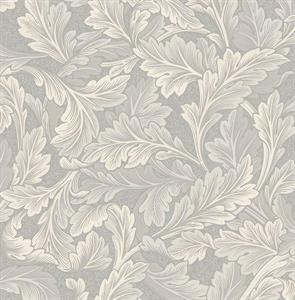 PARATO BRITISH 3 IN PVC FOLIAGE GREY 0,53X10,05MT