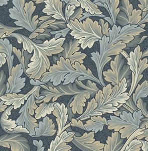 PARATO BRITISH 3 IN PVC FOLIAGE BLUE 0,53X10,05MT