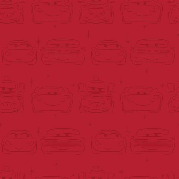 KIDS@HOME PARATO DISNEY CARTA-BAMBINI-KD-CARS RED-10,05 m h.53cm