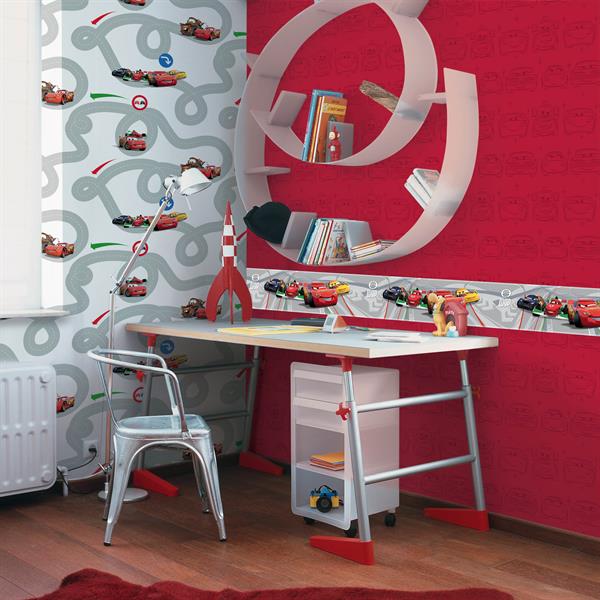 KIDS@HOME PARATO DISNEY CARTA-BAMBINI-KD-CARS RED-10,05 m h.53cm