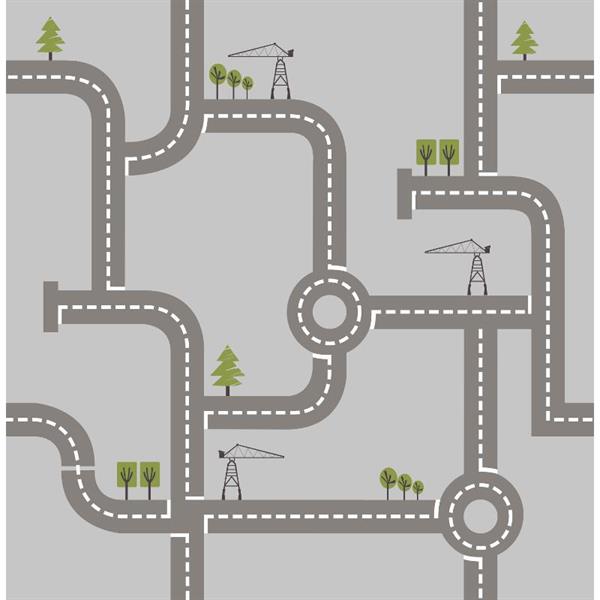 KIDS@HOME PARATO CARTA-BAMBINI-KD-STRADA LEMON RIB-10,05m-h.53cm