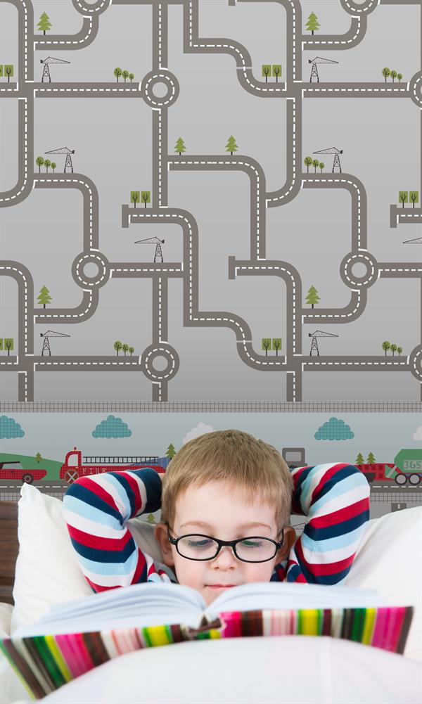 KIDS@HOME PARATO CARTA-BAMBINI-KD-STRADA LEMON RIB-10,05m-h.53cm