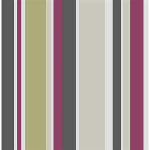 KIDS@HOME PARATO CARTA-BAMBINI-KD-RIGHE FUCSIA/VER-10,05m-h.53cm