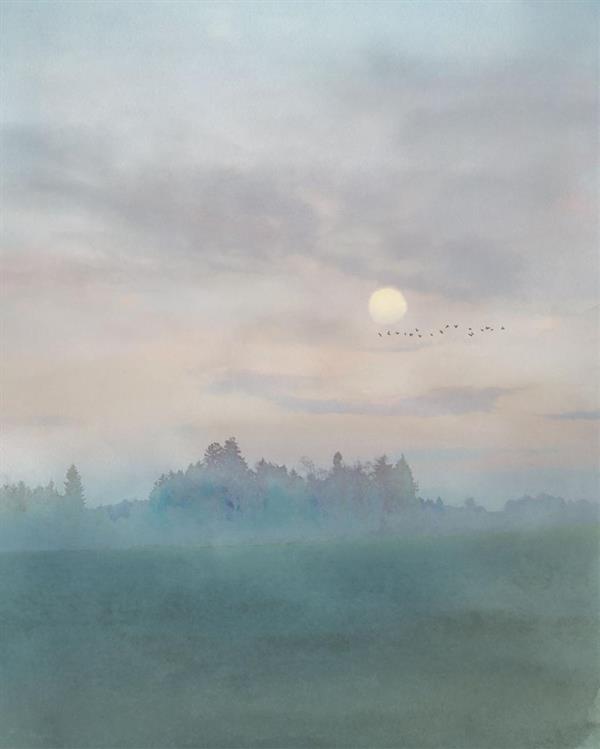 FOTOMURALE  INFINITY 2  LANDSCAPE GREEN 200X250 CM